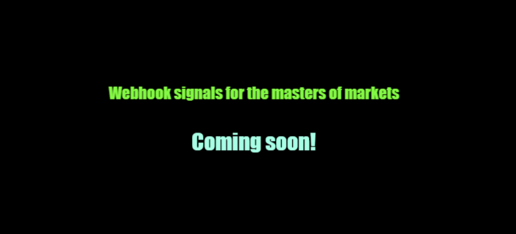 Webhook signals for the masters of markets